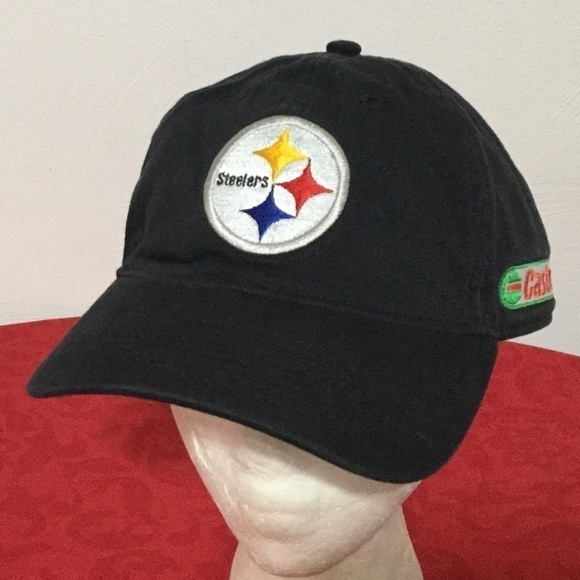 PITTSBURGH Steelers NFL Castrol Oil Hat Black Cap - Picture 1 of 7